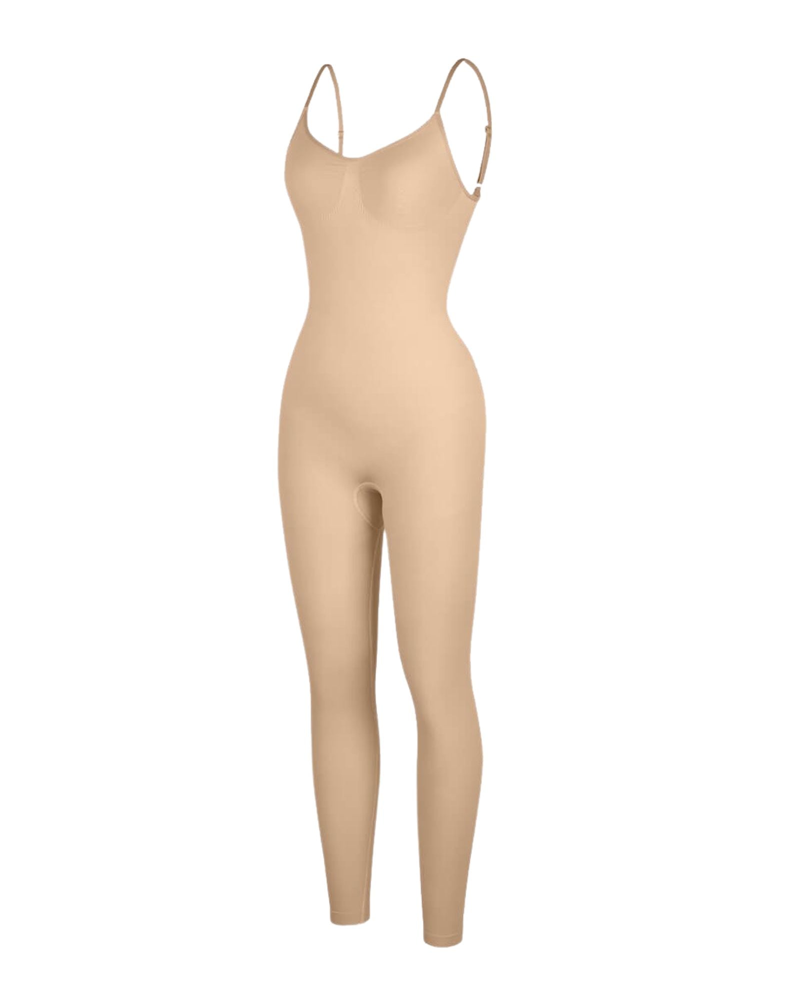 Pear Shapewear Rae Full-Length Bodysuit Beige 10