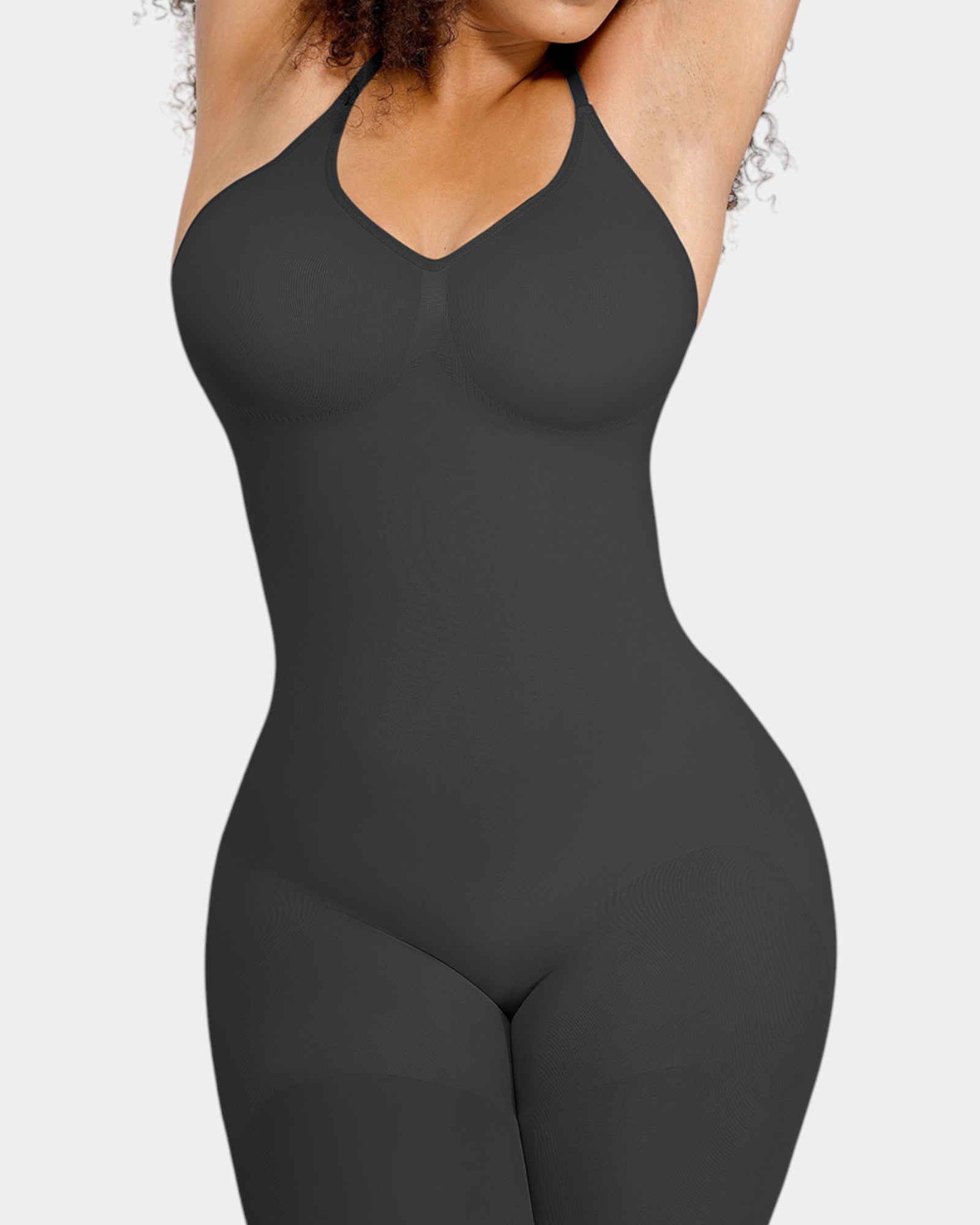 Pear Shapewear Rae Full-Length Bodysuit Carbon Black 5
