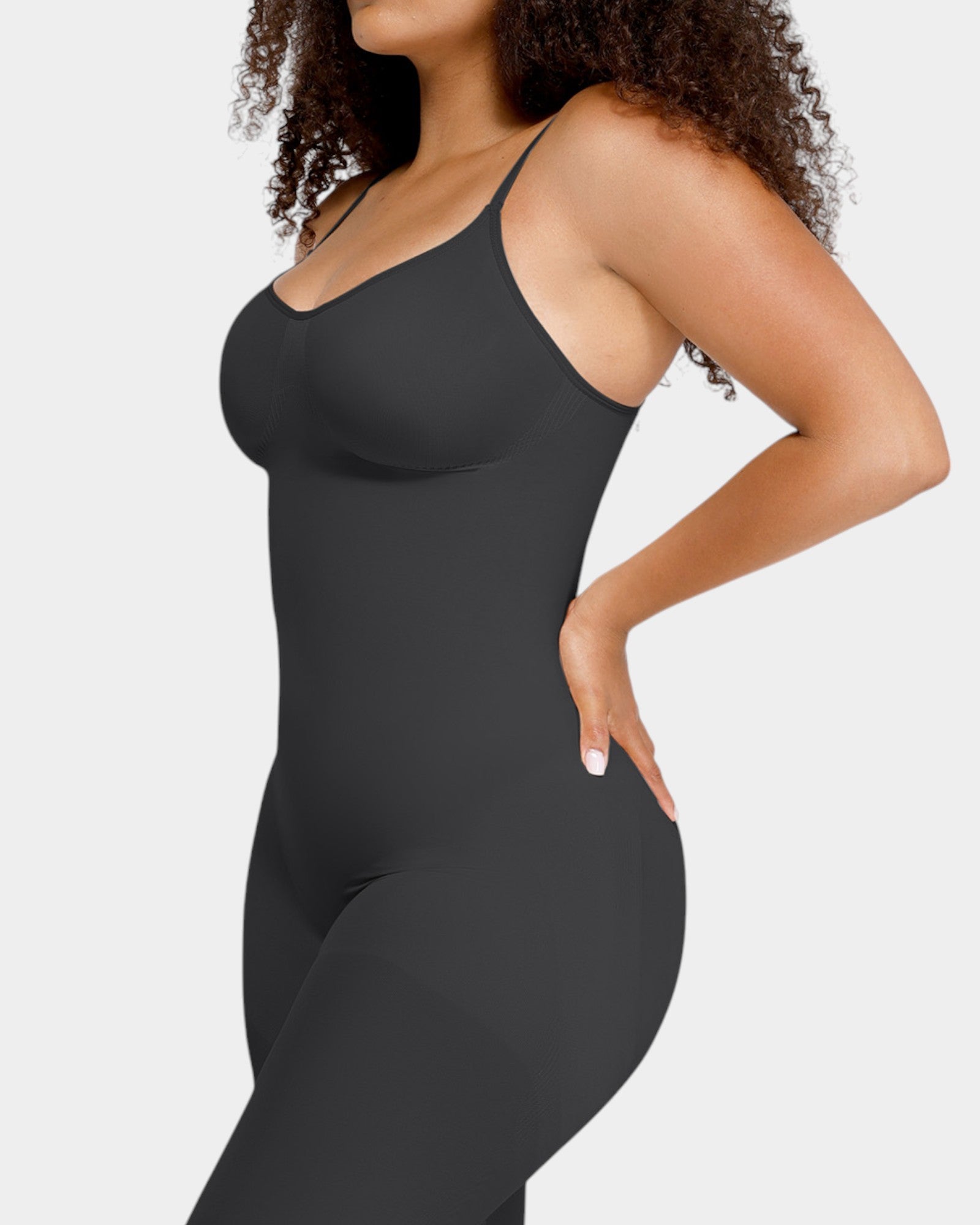 Pear Shapewear Rae Full-Length Bodysuit Carbon Black 6