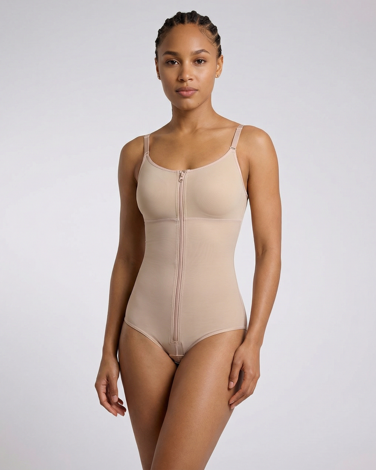 Pear Shapewear Talia Brief Bodysuit Champagne Beige 9