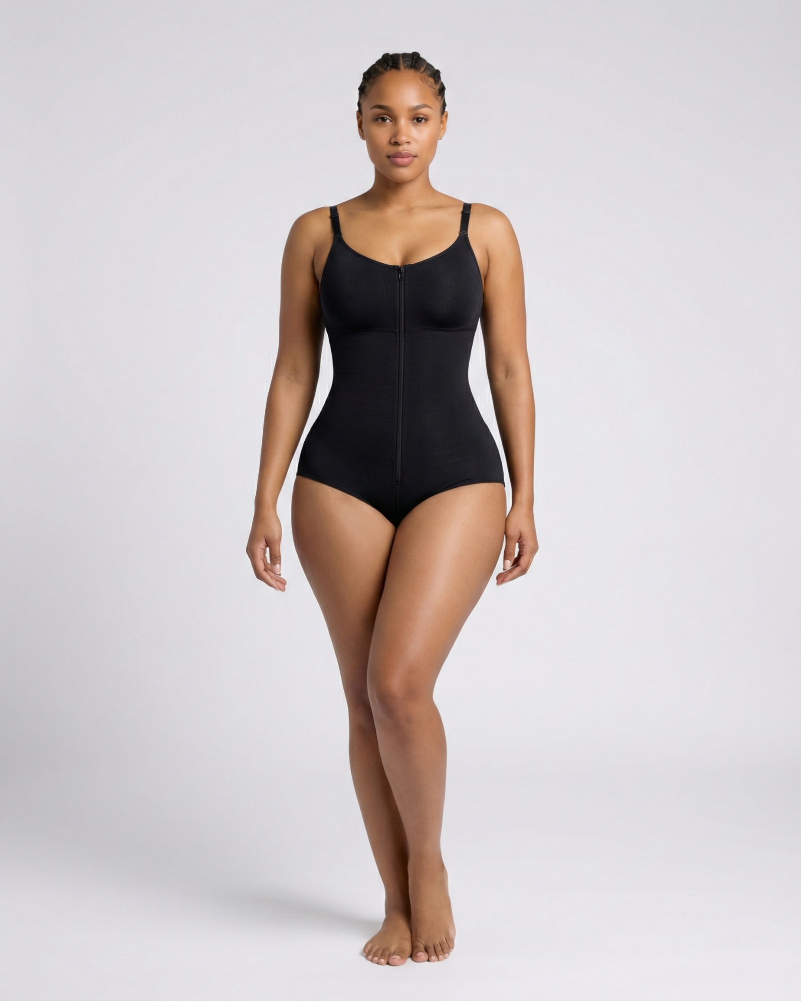 Pear Shapewear Talia Brief Bodysuit Carbon Black 9