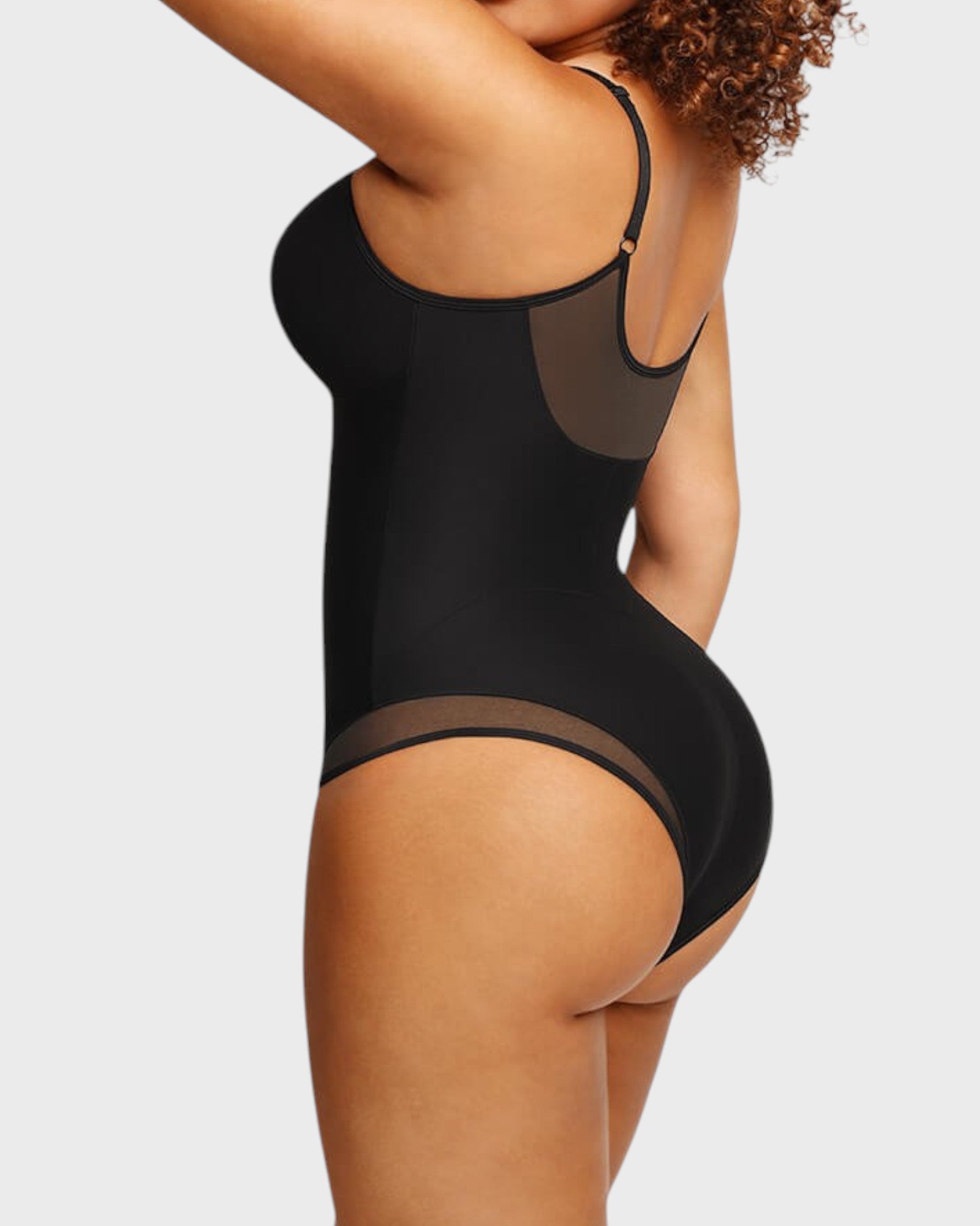 Pear Shapewear Tayla V-Neck Brief Bodysuit Black