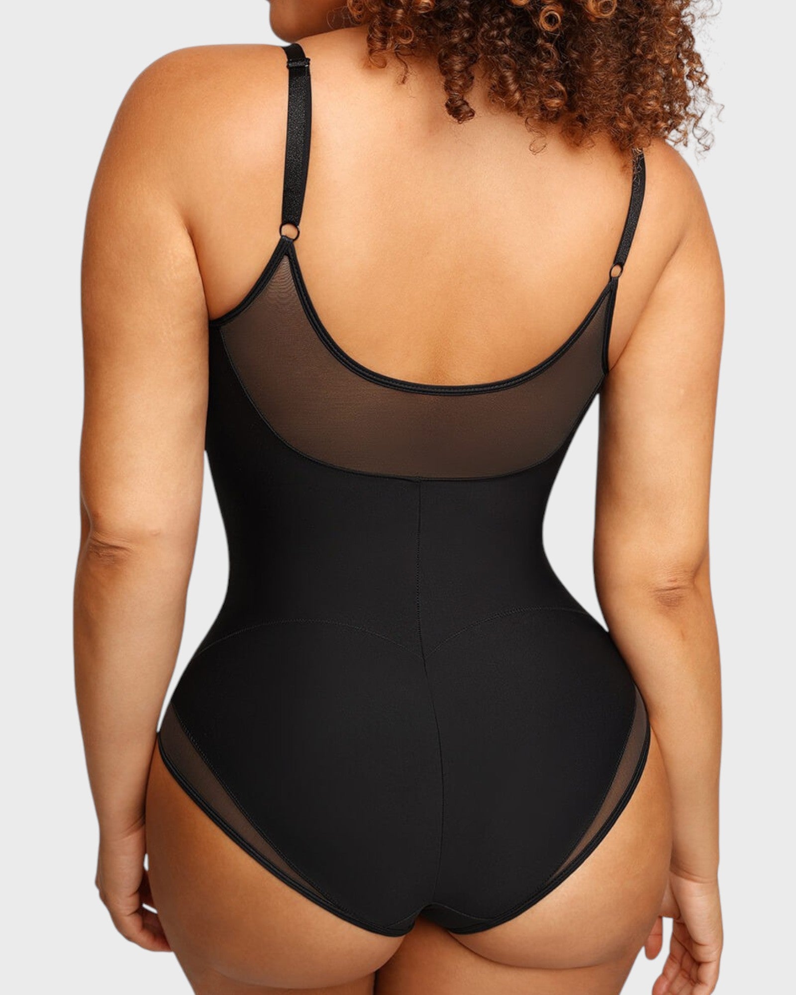 Pear Shapewear Tayla V-Neck Brief Bodysuit Black