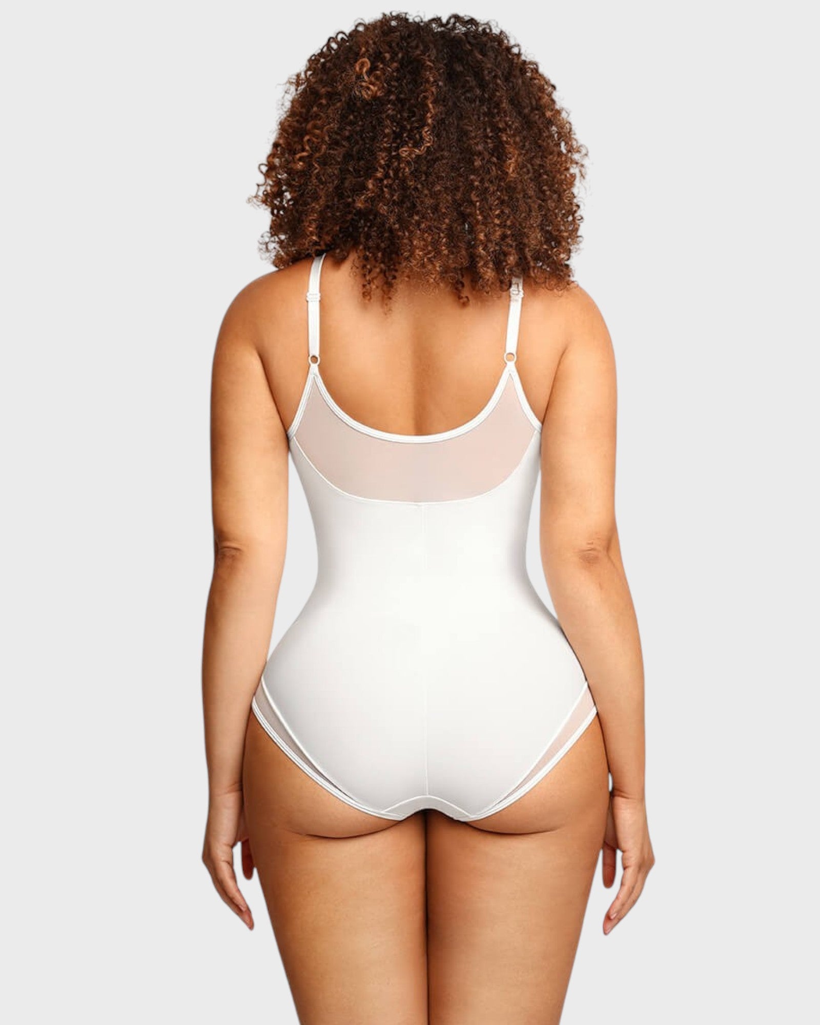 Pear Shapewear Tayla V-Neck Brief Bodysuit White