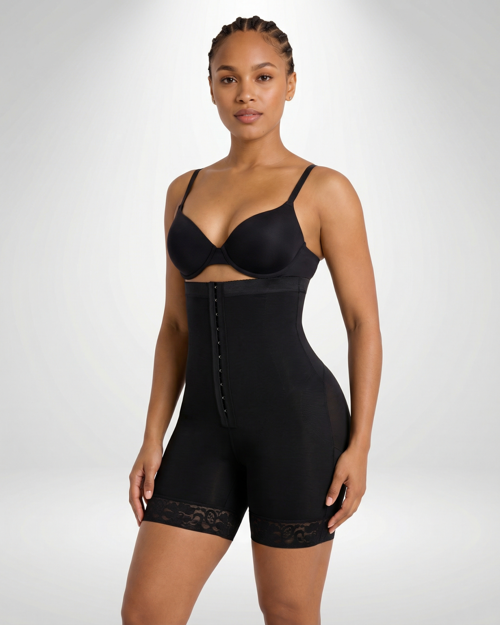 Pear Shapewear Tyler High-Waist Mid-Thigh Short Black 7