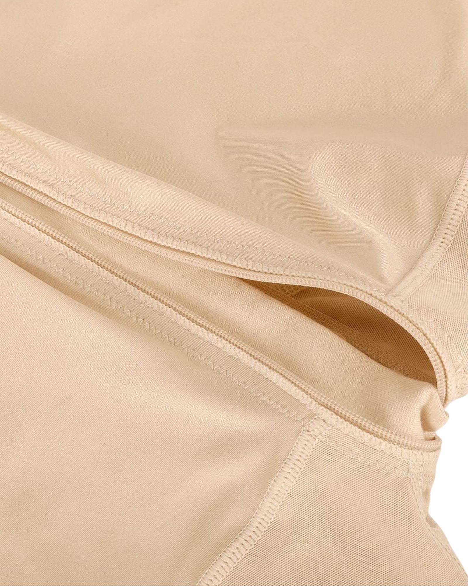 Raya Open Bust Mid-Thigh Bodysuit Beige 7