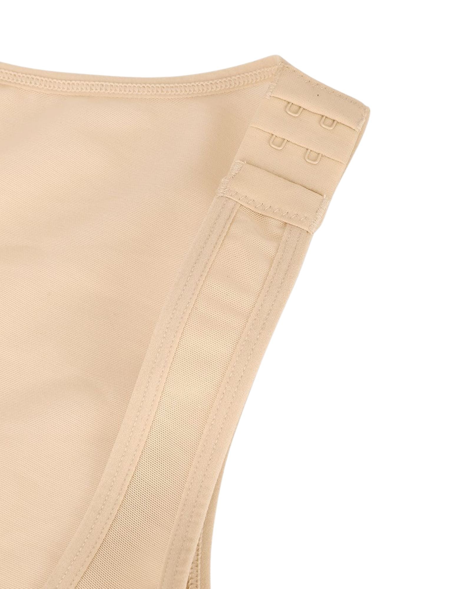 Raya Open Bust Mid-Thigh Bodysuit Beige 8