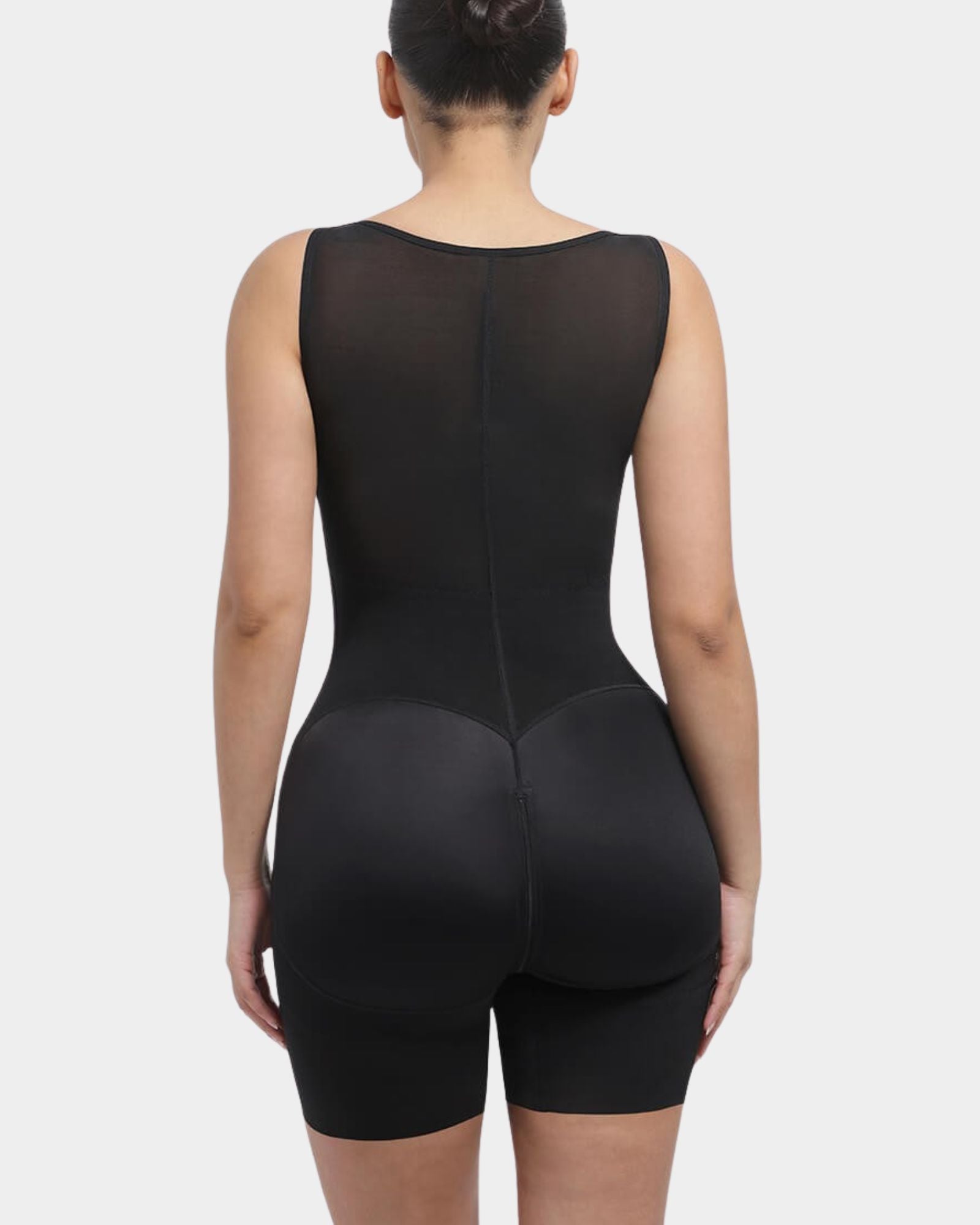 Raya Open Bust Mid-Thigh Bodysuit Black 5