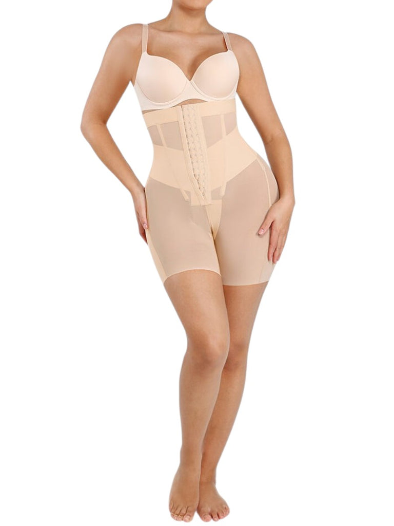Sculpting Tummy Compression Shapewear Shorts - Nude