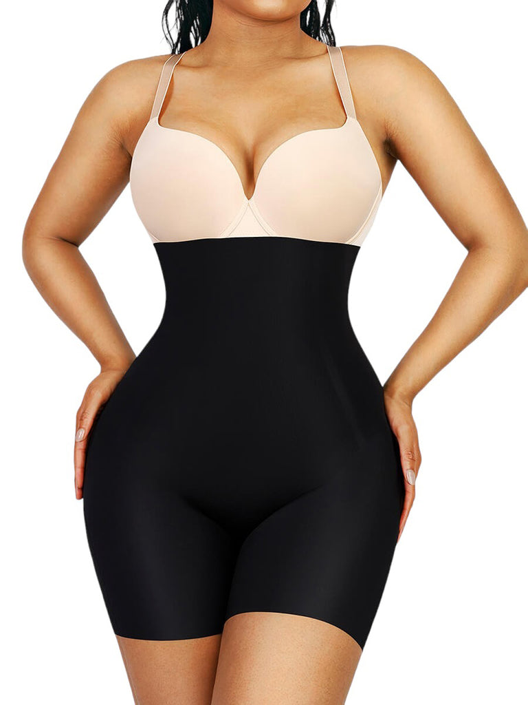 Seamless Compression Butt Enhancing Shapewear Shorts - Black – Pear  Shapewear