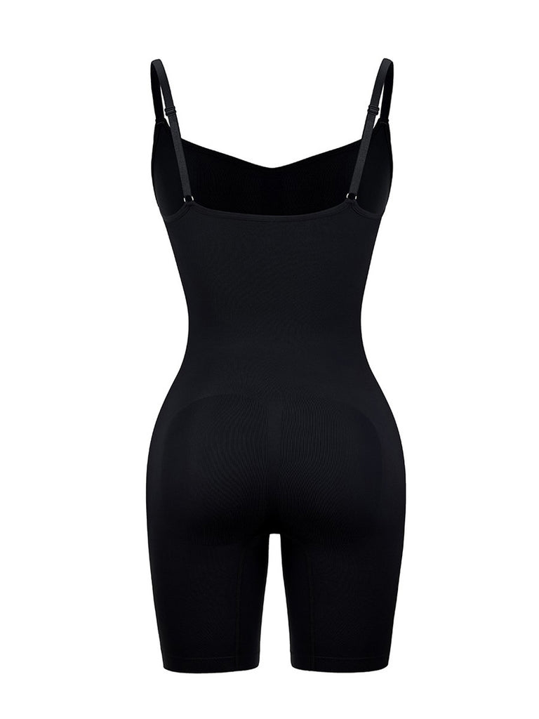 Seamless Sculpt Mid-Thigh Shapewear Bodysuit - Black – Pear Shapewear