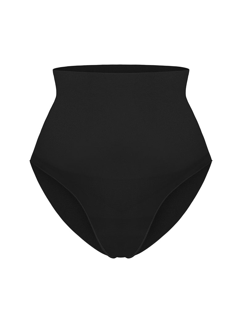 Eco Shaping Tummy Control High Waisted Shapewear Underwear - Black
