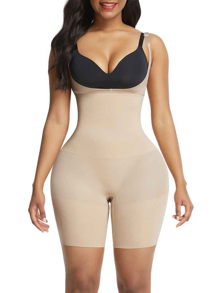 Seamless Shapewear Compression Bodysuit - Nude – Pear Shapewear